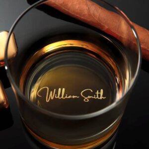 personalised whisky glasses for men