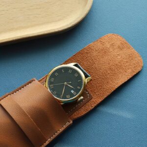 personalised leather watch holder gift for men