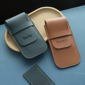 personalised leather watch holder for men