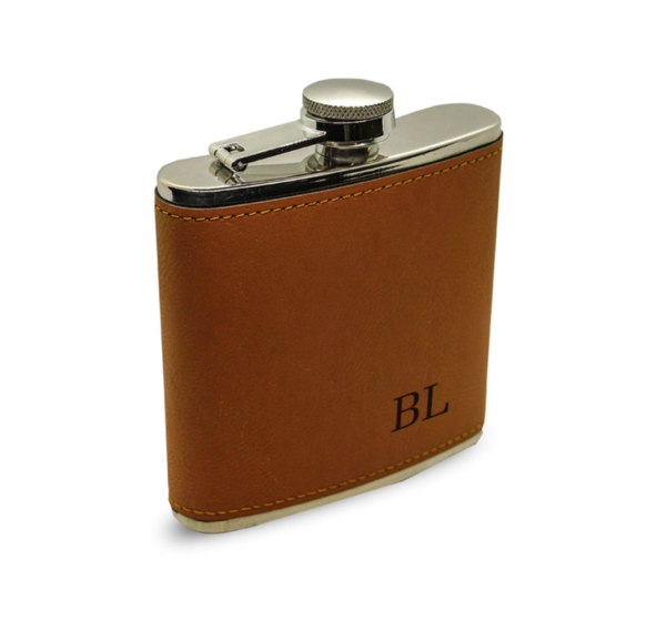 personalised leather hip flasks nz