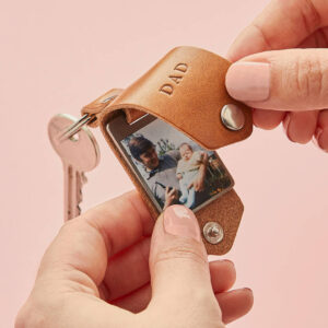 personalised photo keyring case