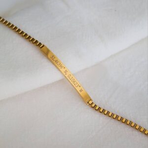 Personalised Gold Bar Necklace