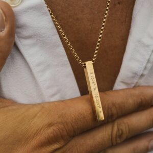 personalised mens necklaces and pendants