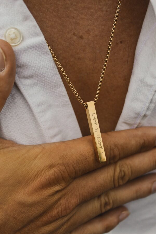 personalised mens necklaces and pendants