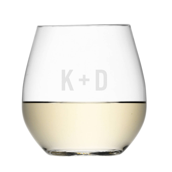 personalised white wine glasses nz