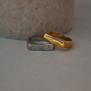 Personalised Mens Gold Signet Ring