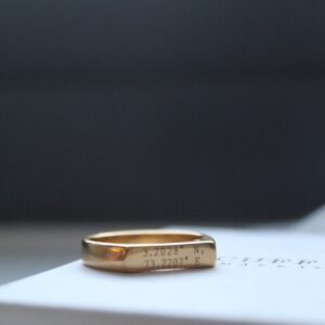 Personalised Mens Gold Signet Ring