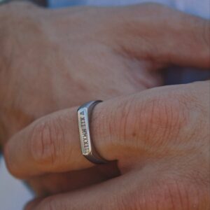 Personalised Silver Signet Ring