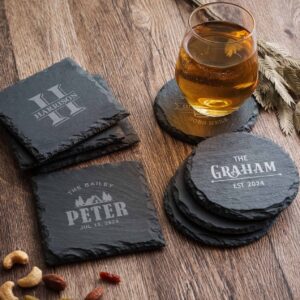 Engraved Slate Coasters