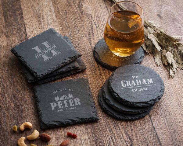 Engraved Slate Coasters