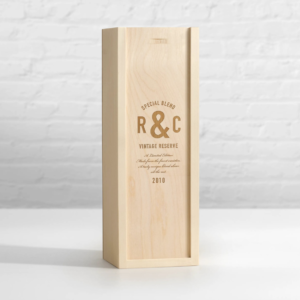 personalised Wooden Wine Bottle Box