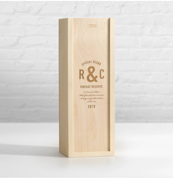 personalised Wooden Wine Bottle Box