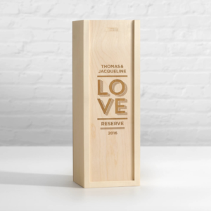 personalised Wooden Wine Bottle Box