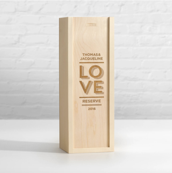 personalised Wooden Wine Bottle Box