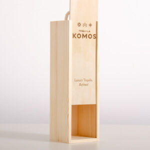 corporate wooden wine bottle box personalised